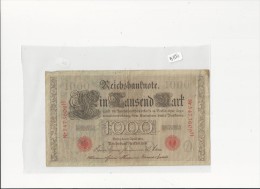 Billets -  B1550 - Allemagne - 1000 Mark 1910 ( Type, Nature, Valeur, état... Voir 2 Scans) - 1.000 Mark