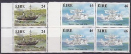 Ireland 1988 Transatlantic Crossing (by Ship / Airplane)  2v Bl Of 4  ** Mnh (18300) - Unused Stamps