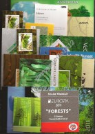 EUROPA 2011- TEMA ANUAL “LOS  BOSQUES" - COLECCIÓN  DE LOS 13 CARNETS  OFICIALES  EMITIDOS POR 12 PAISES - Collections