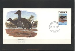DOMINICA Audubon Society First Day Covers 001 002 Birds Fauna - Dominique (1978-...)