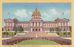 State Capitol Showing New Steps Harrisburg Pennsylvania - Harrisburg