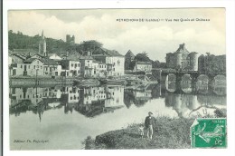 PEYREHORADE - Vue Des Quais Et Château - Peyrehorade