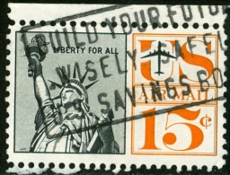 STATI UNITI D’AMERICA, UNITES STATES OF AMERICA, USA,  POSTA AEREA, 1959, USATO, Mi 764IIx, Scott C63, YT PA59 - 2a. 1941-1960 Used