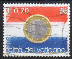 VATICANO  2004  L´EURO  € 0,70  Usata / Used - Gebraucht