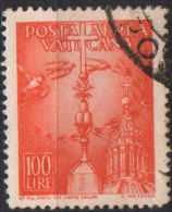 VATICANO  1947  P.A. L. 100  Usata / Used - Poste Aérienne