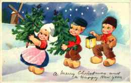 Noël - 141 Merry Christmas, Enfant Hollandais - Andere