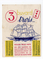 Buvard Table Des 3  Voilier Trois Mats Publicité NITROL Au Dos - T