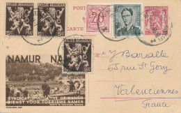997/22 -  Entier Postal Publibel Lion Petit Sceau - TB Affranchi , Dont Lunettes Et Lion V BRUXELLES 1955 Vers La France - Werbepostkarten