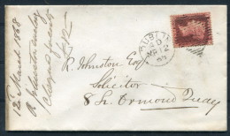 1868 GB Ireland Dublin Civil Service Institute Id Red Cover - Covers & Documents