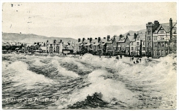 RHOS-ON-SEA : PROMENADE FROM PIER / ADDRESS - STONE, STAFFORDSHIRE (JOHNSON) - Denbighshire