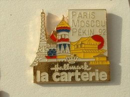 PIN´S PARIS MOSCOU PEKIN 92 - LA CARTERIE - Rallye