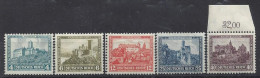 Germany 1932  Nothilfe  (*) (**)  MH+MNH  Mi.474-478  (see Discription) - Ungebraucht