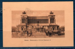 ROMA (ALTARE DELLA PATRIA) Cartolina Viaggiata 1909 - Altare Della Patria