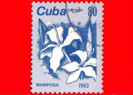 CUBA - Nuovo Oblit.  - 1983 - Piante ( Flora ) - Fiori - Gelsomino - Butterfly Jasmine  - 80 - Neufs