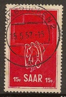 Sarre -Croix-Rouge 1952 YT 305 Obl. / Saarland -Rotes Kreuz Mi.Nr. 318 Gestempelt - Usados
