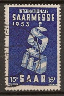 Sarre -Foire 1953 YT 319 Obl. / Saarland -Messe 1952 Mi.Nr. 341 Gestempelt - Used Stamps