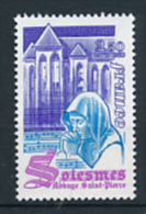 FRANCE, 1980, N° 2112** (Yvert Et Tellier) TBE, L´Abbaye Saint-Pierre De Solesmes - Abbeys & Monasteries