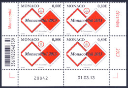 2013 MONACO "MONACOPHIL 2013" QUARTINA MNH - Ungebraucht