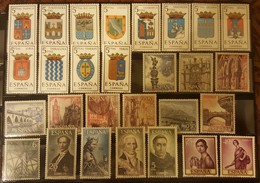 España 1965. Año Completo. Nuevos Sin Fijasellos. Numeración EDIFIL1631-1695 - Sammlungen