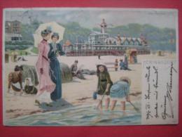 Ostseebad Heringsdorf - Künstlerkarte (Lithographie J Miesler, Berlin) See-Casino - Usedom