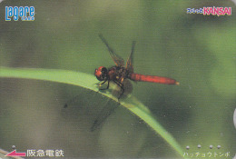 Carte Prépayée Japon - ANIMAL -  Insecte - LIBELLULE - DRAGONFLY Japan Prepaid Lagare Card - LIBELLE Insekt - 149 - Andere & Zonder Classificatie