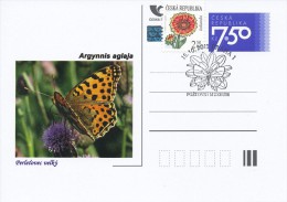 Czech Rep. / Postal Stat. (Pre2006/04cp) Czech Butterfiles: Argynnis Aglaja - Commemorative Postmarks (2011 - Praha 1) - Covers & Documents