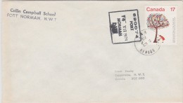 COLLIN CAMPBELL SCHOOL FORT NORMAN CANADA 1979 COMMEMORATIVE POSTMARK - Commemorativi