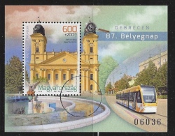 HUNGARY-2014. SPECIMEN Souvenir Sheet - 87th Stamp Day, Debrecen / Reformed Great Church - Essais, épreuves & Réimpressions