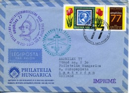 LETTRE HONGRIE AMPHILEX 1977 - Storia Postale