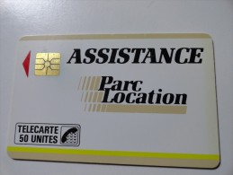 RARE: ASSISTANCE PARC LOCATION USED CARD - Telefoonkaarten Voor Particulieren