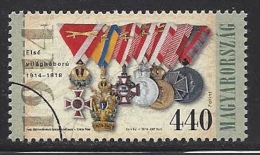 HUNGARY-2014. SPECIMEN 100th Anniversary Of The Outbreak Of WORLD WAR I./Medals - Used Stamps