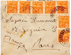 Lettre De Campinas (C.I.D.) Sao Paulo (25.10.1933) Pour Paris - Briefe U. Dokumente