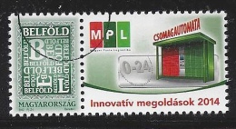 HUNGARY-2014. SPECIMEN  - Parcel Terminal Stamp With Label - Used Stamps