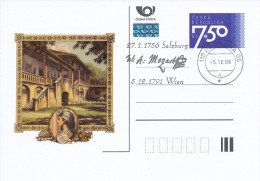 Czech Rep. / Postal Stat. (Pre2006/11cp) Wolfgang Amadeus Mozart - 250th Birth Anniversary, Commemorative Postmark - Postcards