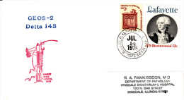 SPACE -  USA- 1978 - GOES - 2 / DELTA 148 SATELLITE SPECIAL   COVER WITH  ORLANDO  POSTMARK - Etats-Unis