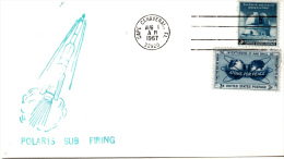 SPACE - USA- 1967 - POLARIS  SUB FIRING COVER WITH  CAPE CANAVERAL  POSTMARK - Etats-Unis