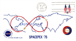 SPACE - USA- 1975- SOYUZ APOLLO  SPECPEX 75   COVER WITH  CAPE CANAVERAL   POSTMARK - Etats-Unis