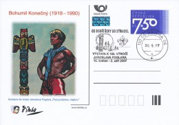 Czech Rep. / Postal Stat. (Pre2007/07cp2) Bohumil Konecny "Bimba" (1918-1990) Czech Painter; Scouting; Jaroslav Foglar - Cartes Postales