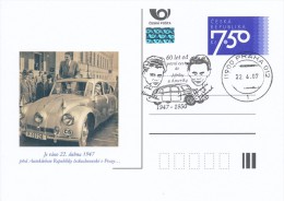 Czech Rep. / Postal Stat. (Pre2007/10cp) Jiri Hanzelka (1920-2003) & Miroslav Zikmund (1919) Czech Travelers And Writers - Cartoline Postali