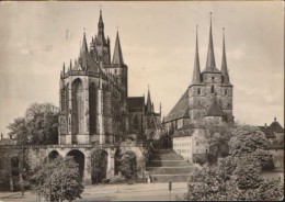 Germany - Postcard (photo )  Circulated In 1963 - Erfurt - Dom Und Severikirche  - 2/scans - Erfurt