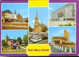 Germany - Postcard (photo )  Circulated In 1981 - Karl Marx Stadt -Collage Of Images  - 2/scans - Chemnitz (Karl-Marx-Stadt 1953-1990)