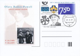 Czech Rep. / Postal Stat. (Pre2007/98cp) 100 Years Of Scouting (2 Pieces) Olave Baden-Powell (1889-1977) - Ansichtskarten