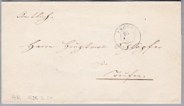 Heimat CH AR TROGEN 1852-03-25 Auf Faltbriefhülle - ...-1845 Prephilately