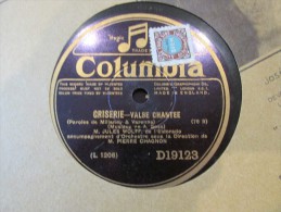 78 Tours Ce N Est Rien - Griserie J Wolff - Columbia D19123 - 78 T - Disques Pour Gramophone