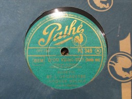 78 Tours D'ou Viens Tu / Pecheur Et Paysan - Bourvil  Pathe Pg349 - 78 Rpm - Schellackplatten