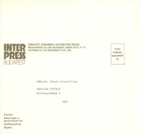 Ungarn Budapest 1972 Taxe Percue Interpress Streifbandzeitung In Die DDR - Postmark Collection