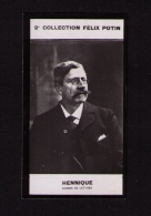 Petite Photo 2e Collection Félix Potin (chocolat), Léon Hennique, Homme De Lettres, Photo Eugène Pirou, 1907 - Alben & Sammlungen