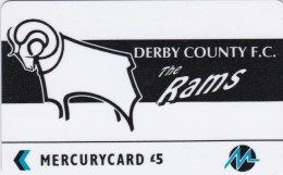 Paytelco, PYF016, Football Clubs, Derby County Logo, Ram, Unused, 2 Scans. - [ 4] Mercury Communications & Paytelco