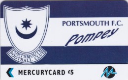 Paytelco, PYF048, Football Clubs, Portsmouth Logo, Unused, 2 Scans. - [ 4] Mercury Communications & Paytelco