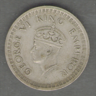 INDIA HALF RUPEE 1944 AG SILVER GEORGE VI - India